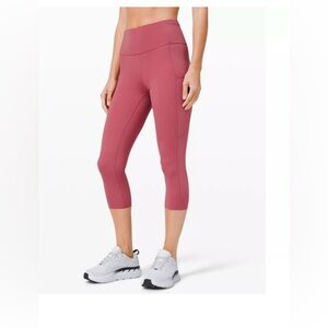 New Lululemon Fast and Free Crop 19” Cool Size 6 Women